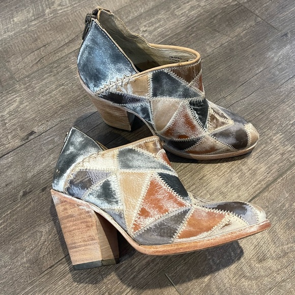 Freebird by Steven Shoes - Freebird by Steven steel patchwork booties